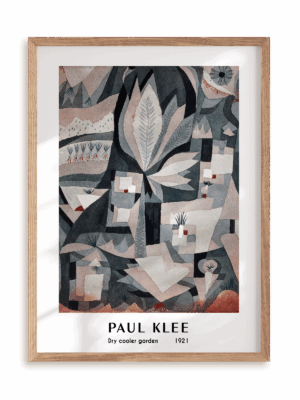 Plakat Paul Klee - Dry cooler garden (1921) w ramie drewnianej