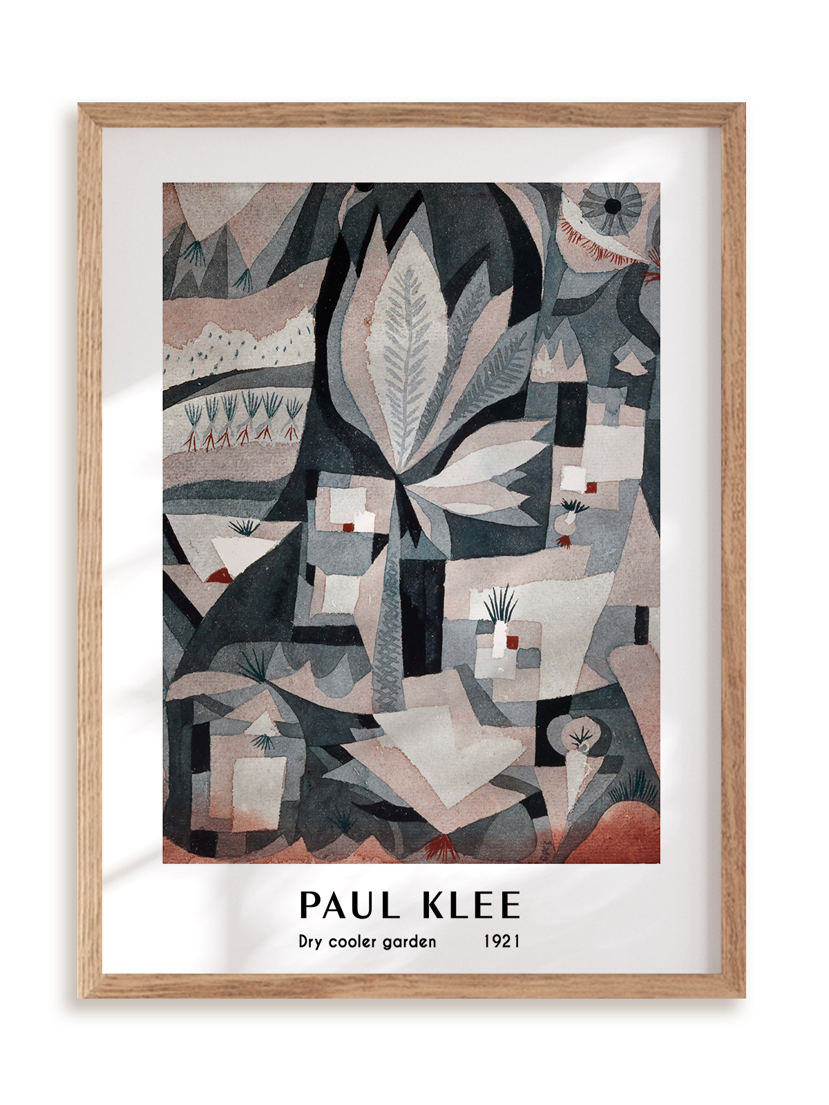 Plakat Paul Klee - Dry cooler garden (1921) w ramie drewnianej