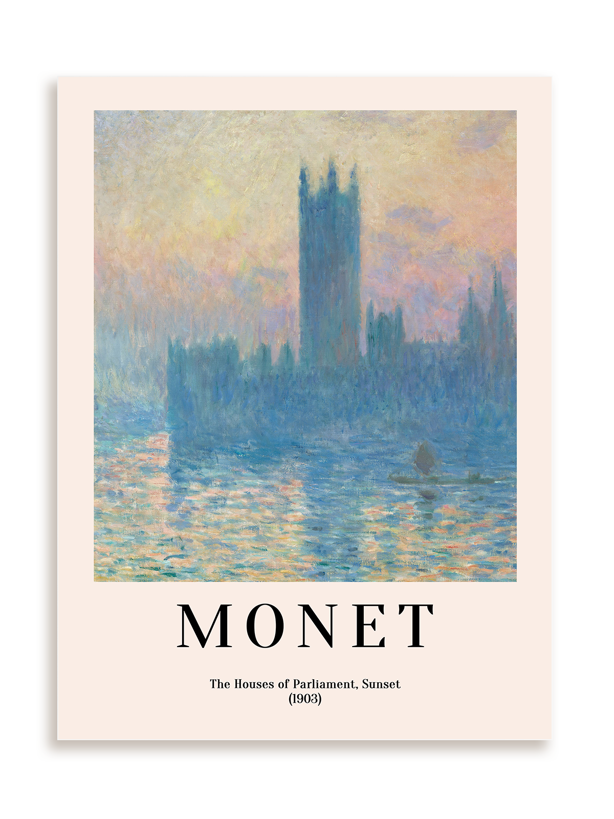 Plakat Claude Monet - The Houses of Parliament, Sunset (1903) bez ramy
