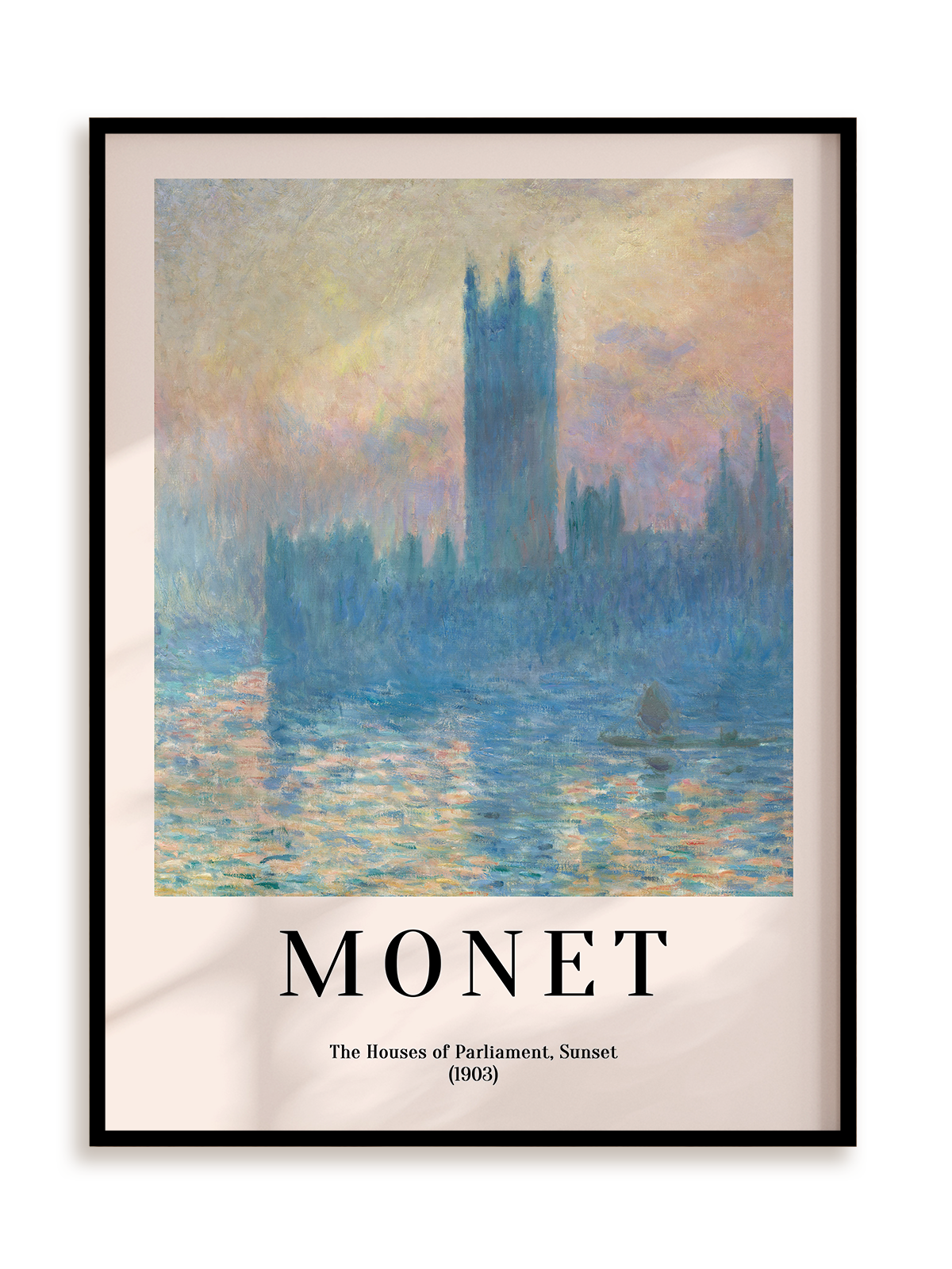 Plakat Claude Monet - The Houses of Parliament, Sunset (1903) w ramie aluminiowej