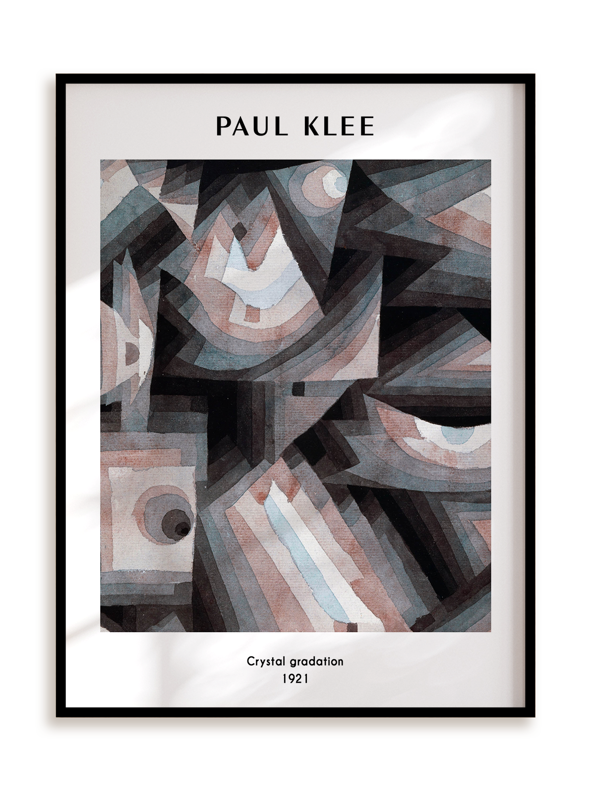 Plakat Paul Klee - Crystal gradation (1921) w ramie aluminiowej
