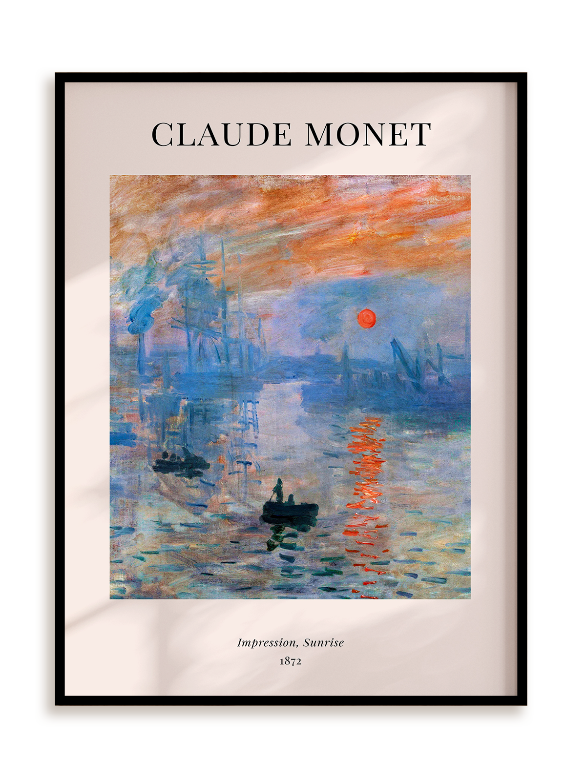 Plakat Claude Monet - Impression, Sunrise (1872) w ramie aluminiowej