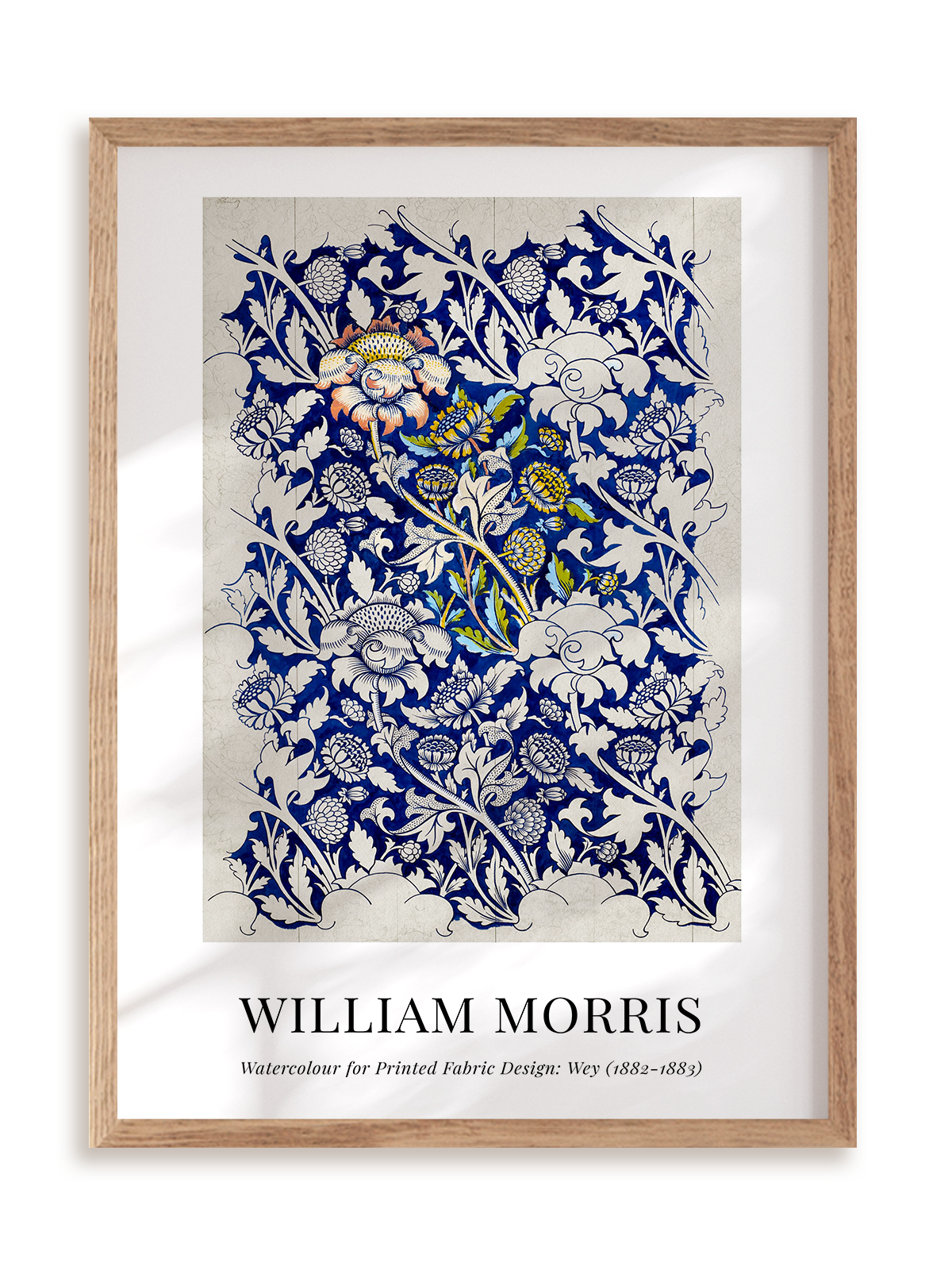 Plakat William Morris - Watercolour (1882-1883) w ramie drewnianej