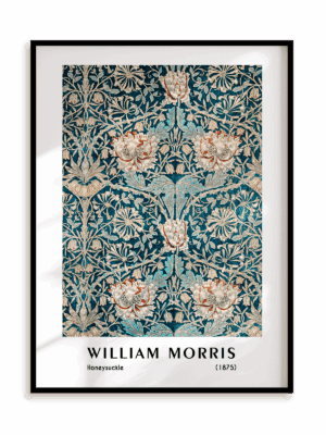 Plakat William Morris - Honeysuckle (1875) w ramie aluminiowej