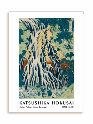 Plakat Katsushika Hokusai - Kirifuri Falls at Mount Kurokami (1760-1849) bez ramy
