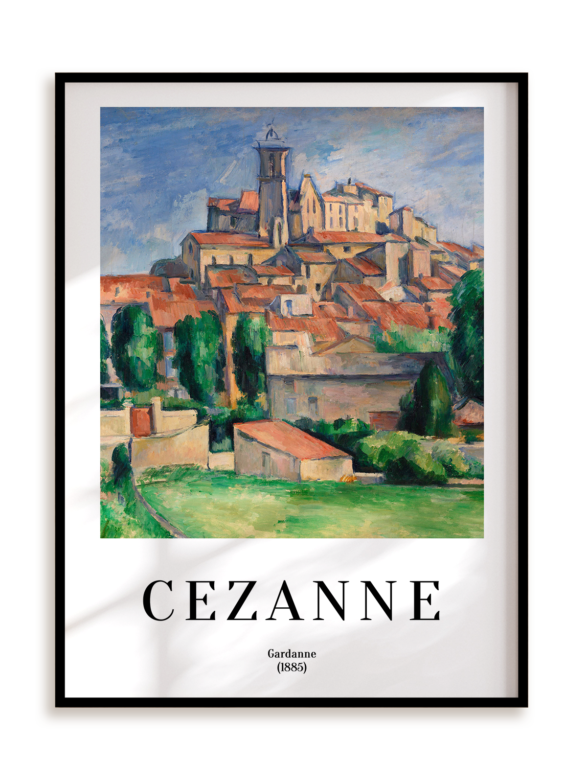 Plakat Paul Cezanne - Gardanne (1885) w ramie aluminiowej