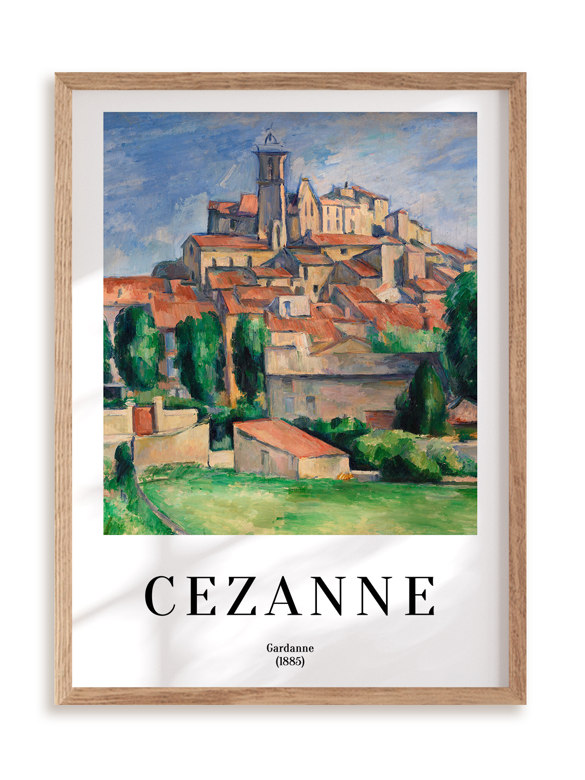Plakat Paul Cezanne - Gardanne (1885) w ramie drewnianej