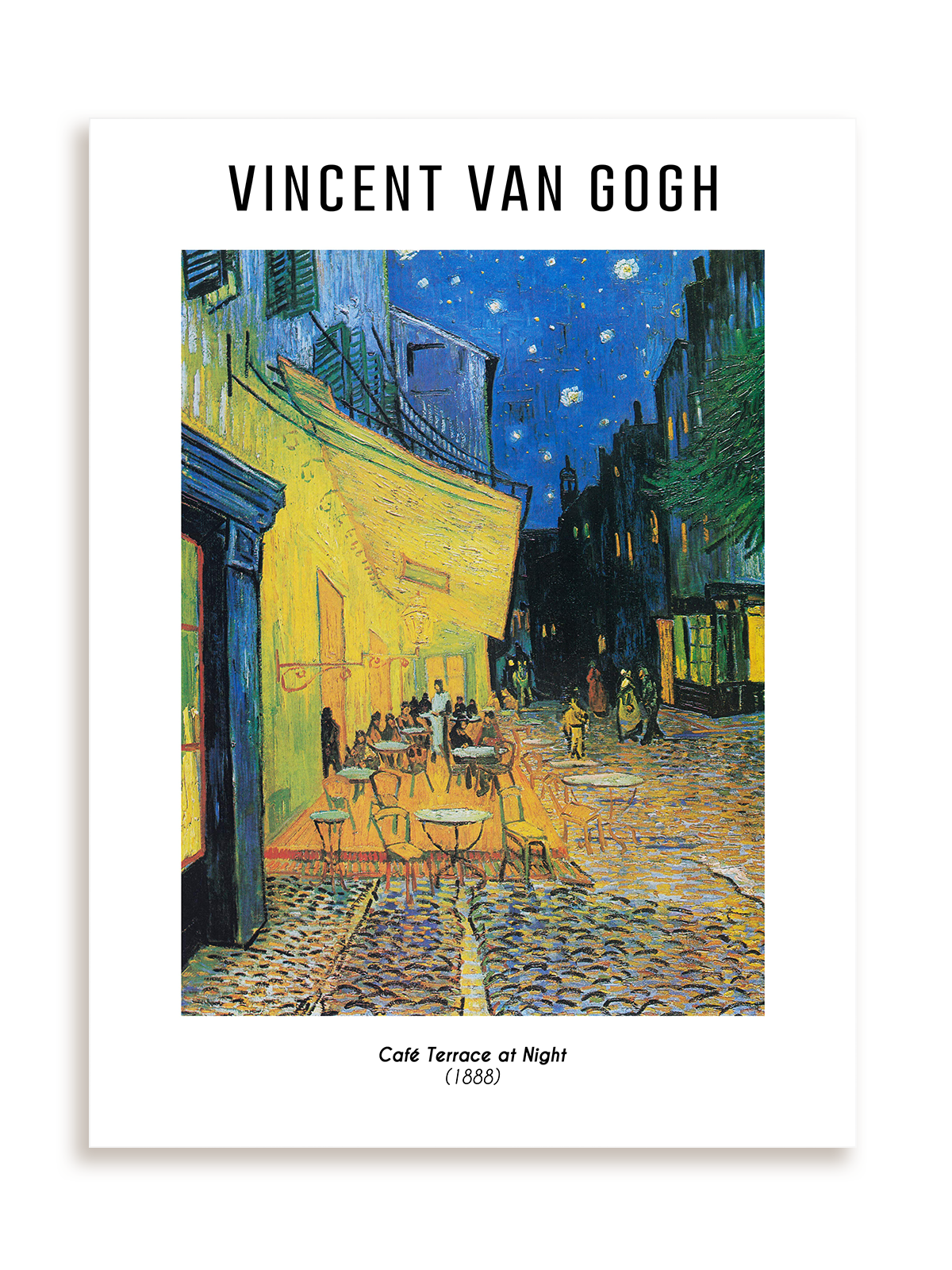 Plakat Vincent Van Gogh - Café Terrace at Night (1888) bez ramy