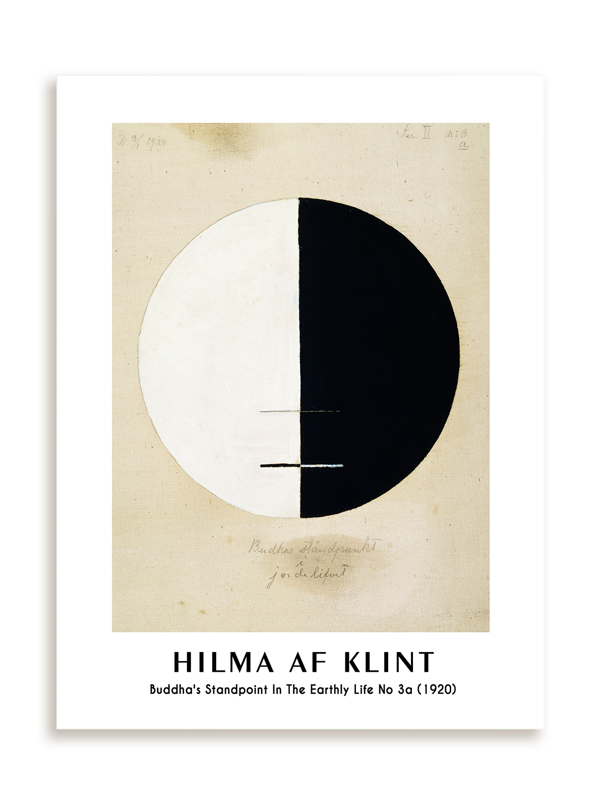Plakat Hilma af Klint - Buddha's Standpoint in the earthly life no 3a (1920) bez ramy