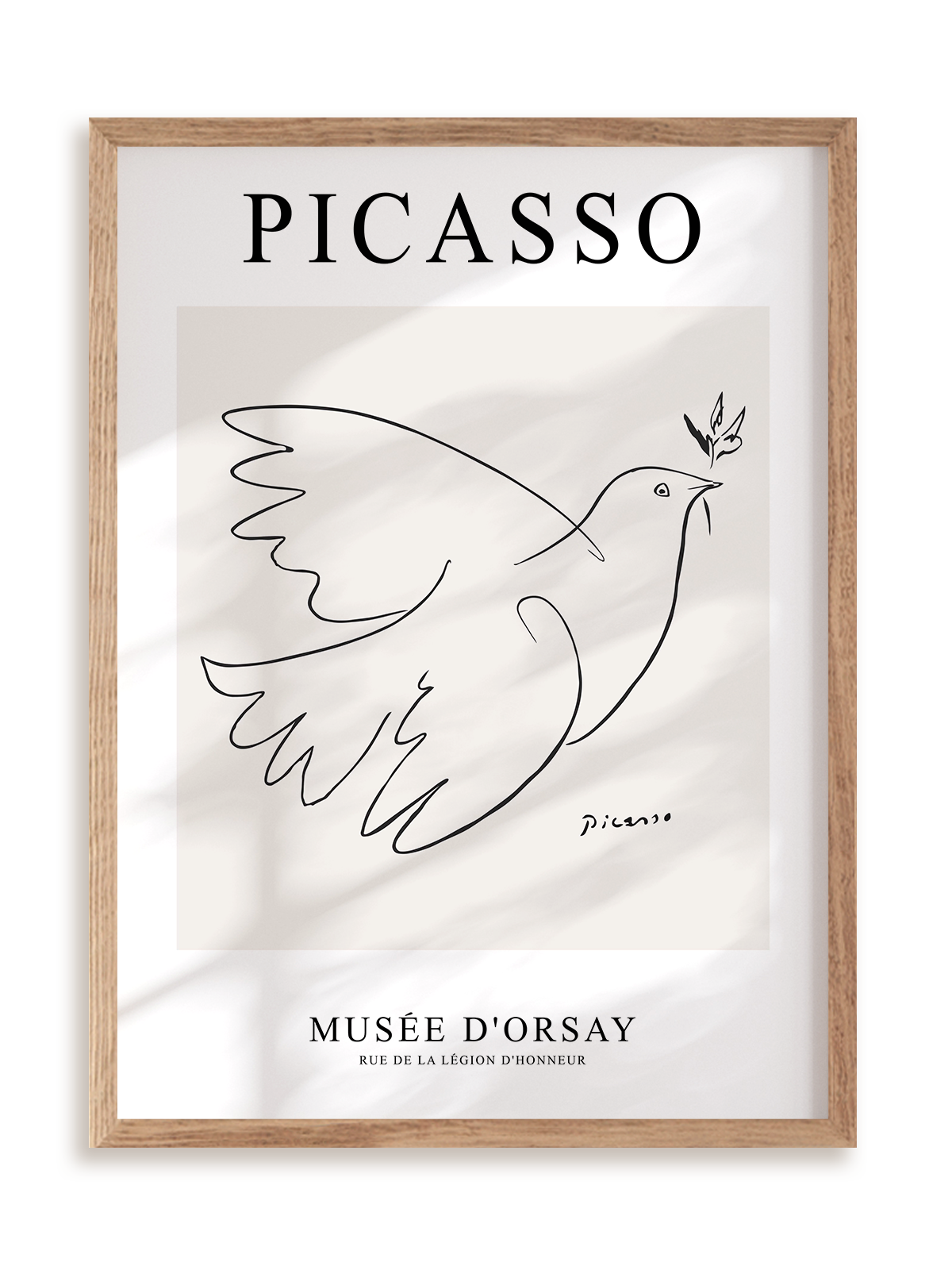 Plakat Picasso - Musée D'orsay w ramie drewnianej
