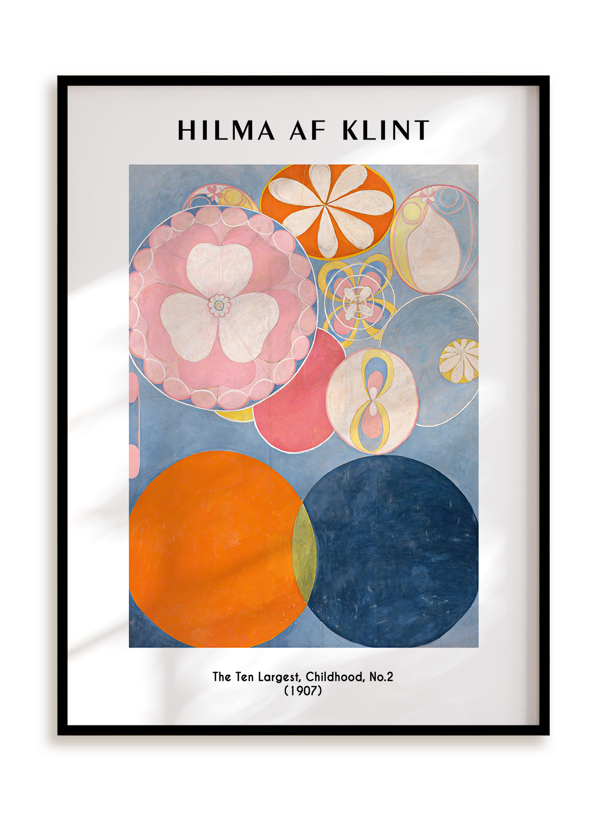 Plakat Hilma af Klint - The Ten Largest, Childhood, No. 2 (1907) w ramie aluminiowej