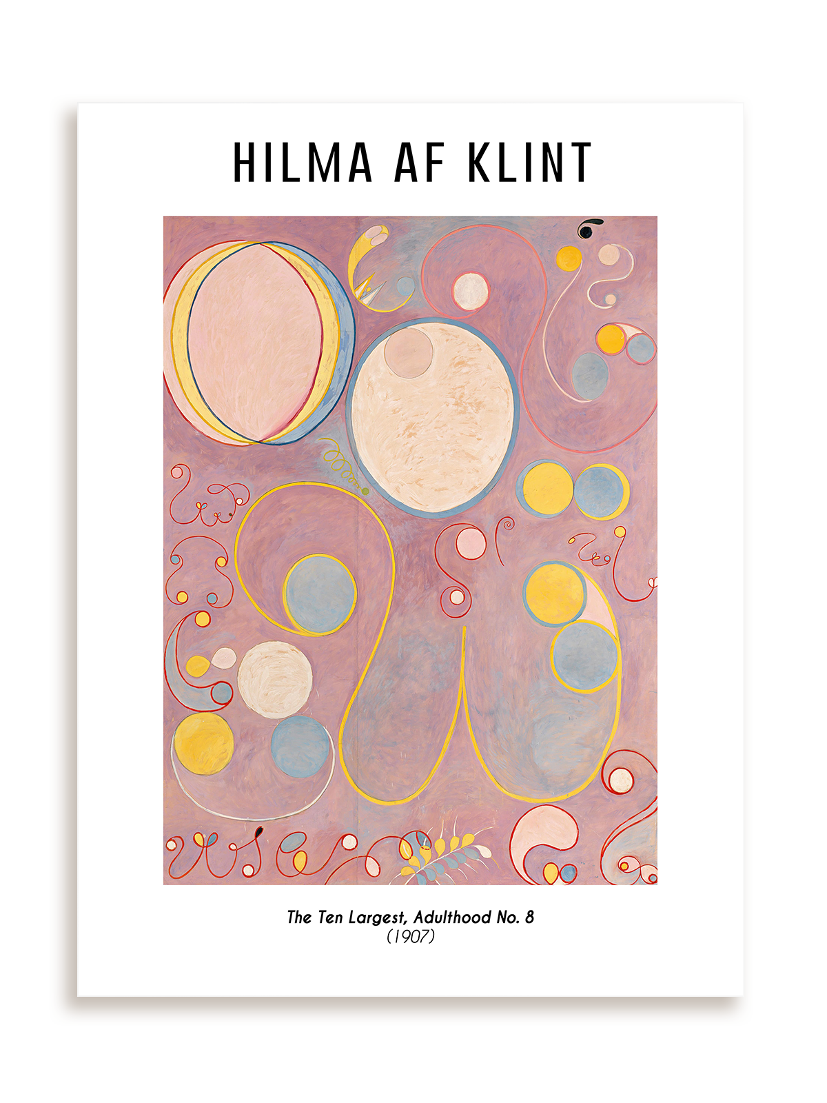 Plakat Hilma af Klint - The Ten Largest, Adulthood, No. 8 (1907) bez ramy