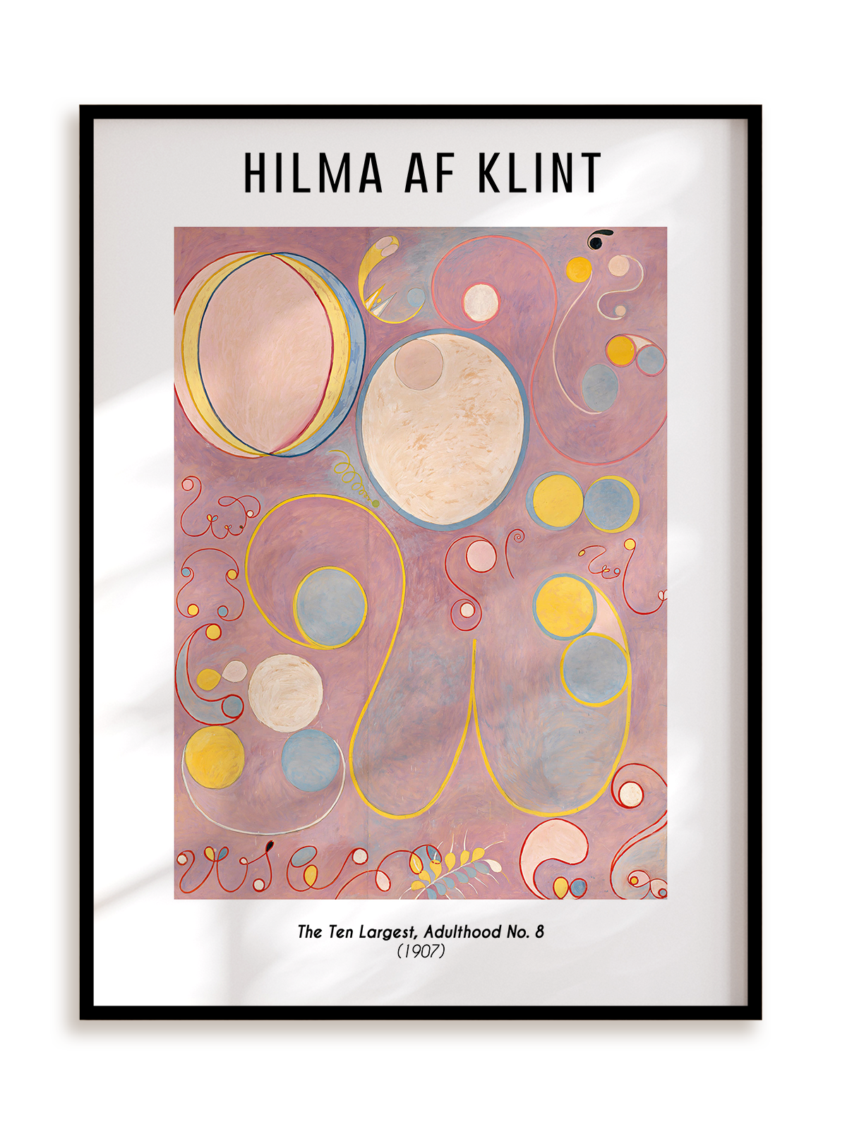 Plakat Hilma af Klint - The Ten Largest, Adulthood, No. 8 (1907) w ramie aluminiowej