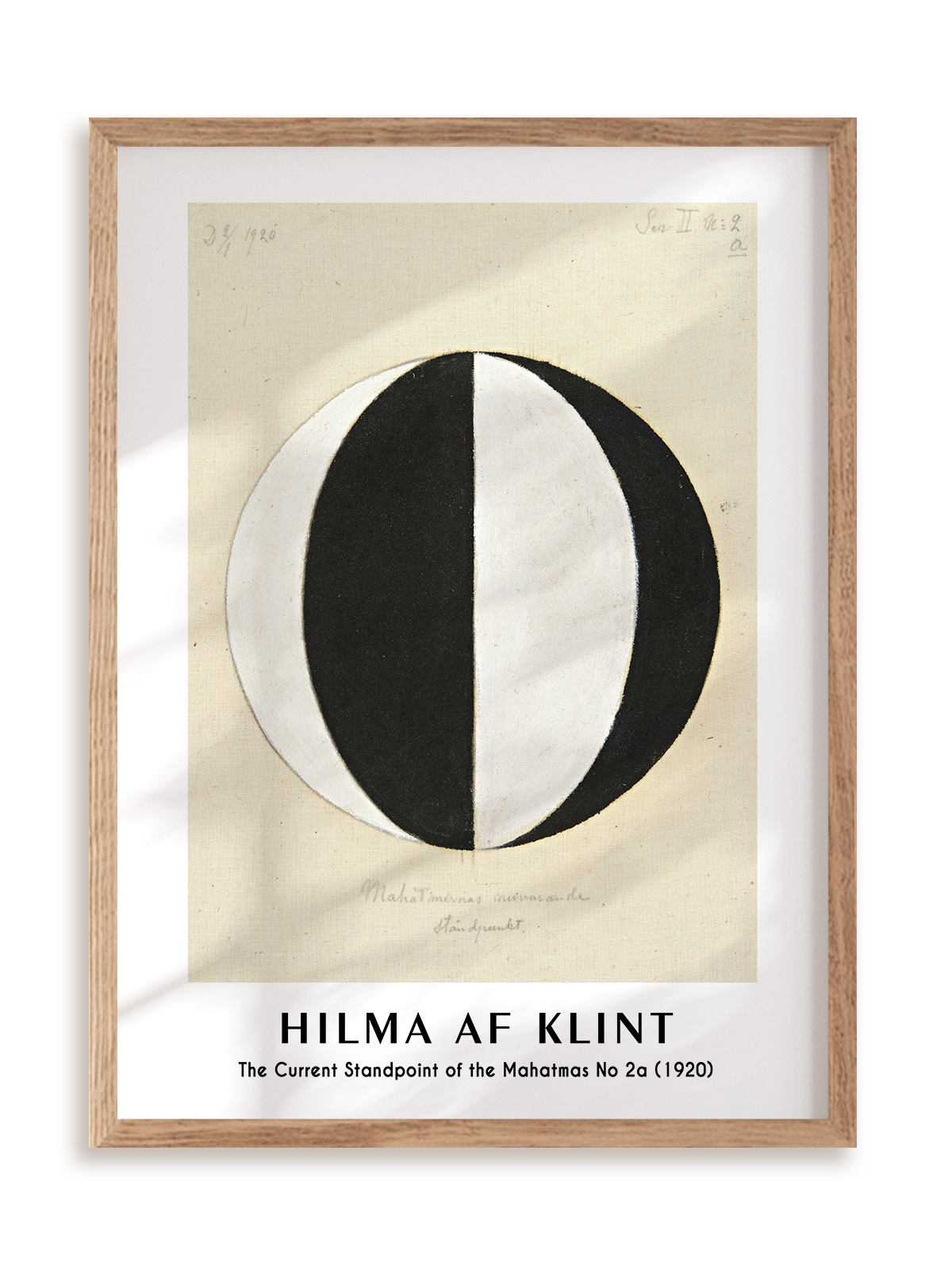 Plakat Hilma af Klint - The Current Standpoint (1920) w ramie drewnianej