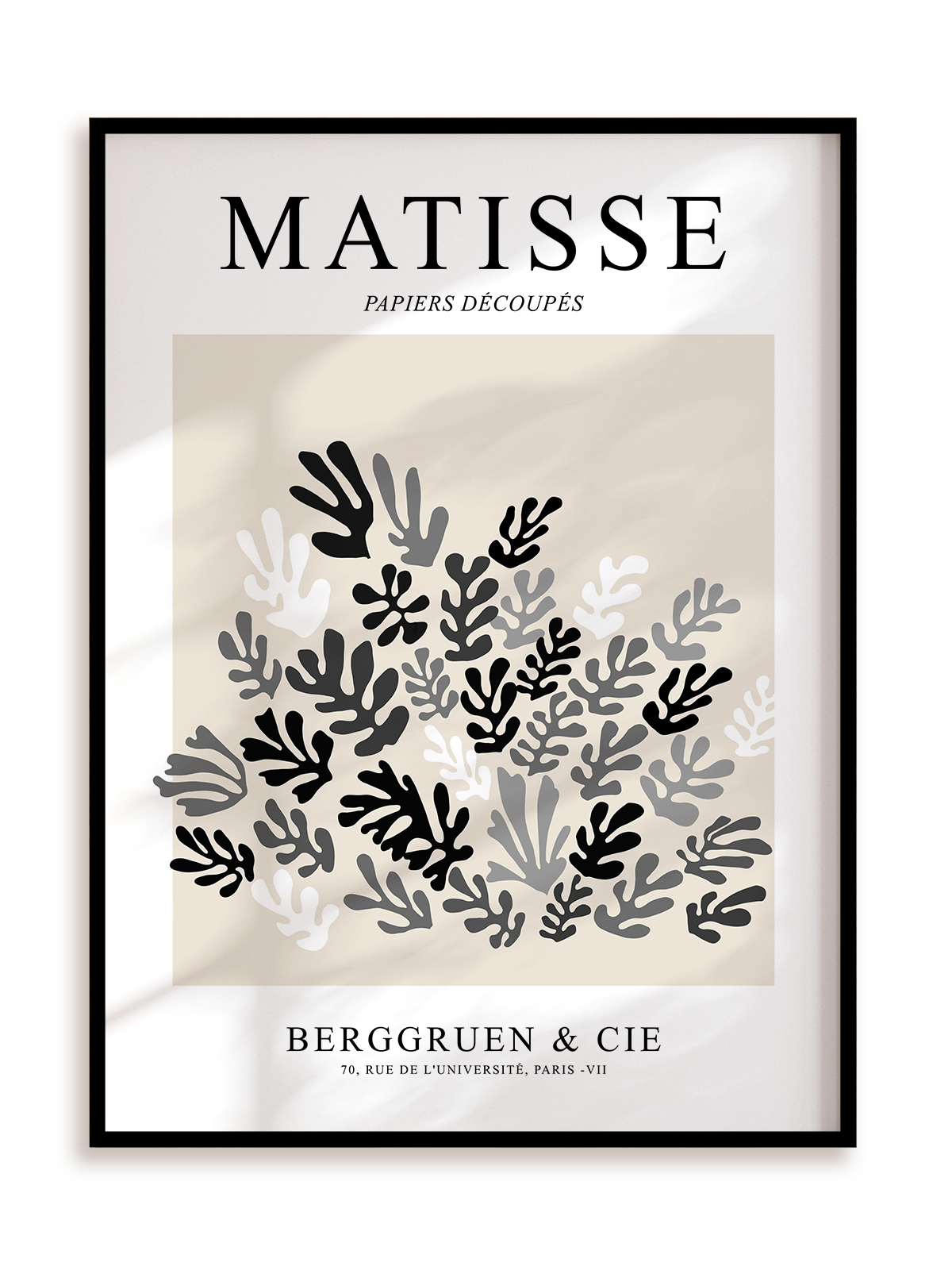 Plakat Matisse Papiers Découpés Berggruen & Cie w ramie aluminiowej