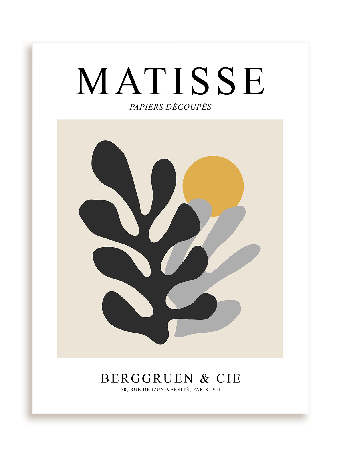 Plakat Matisse Papiers Découpés Berggruen & Cie 2 bez ramy