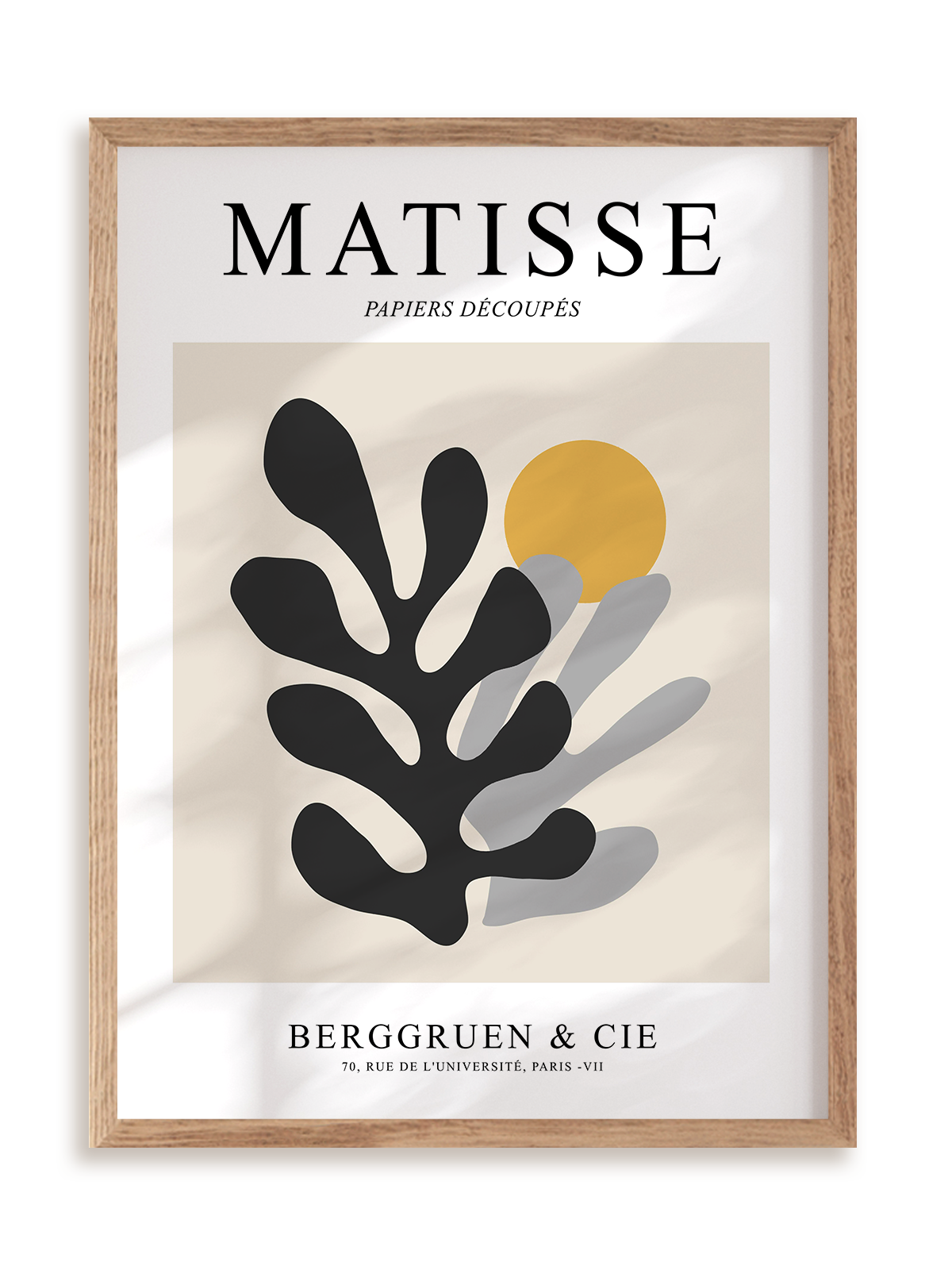 Plakat Matisse Papiers Découpés Berggruen & Cie 2 w ramie drewnianej