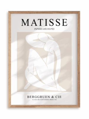 Plakat Matisse Papiers Découpés Berggruen & Cie 3 w ramie drewnianej