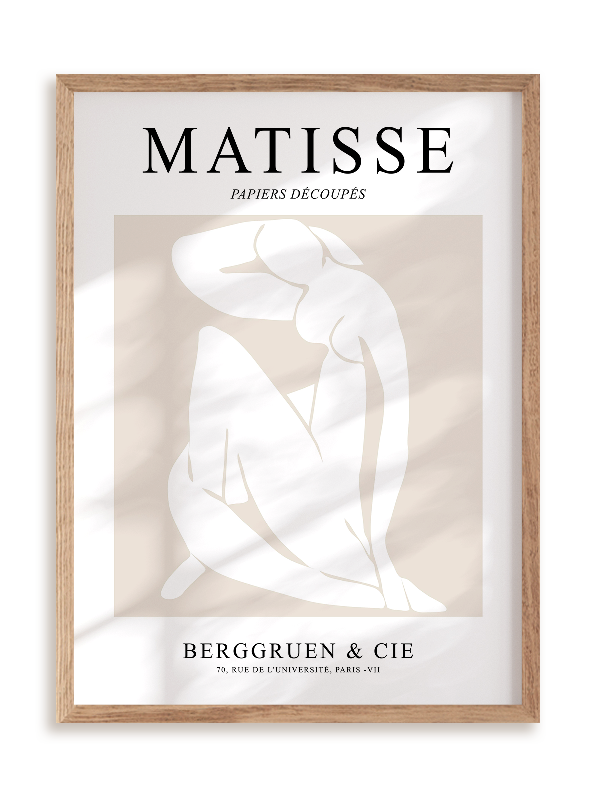 Plakat Matisse Papiers Découpés Berggruen & Cie 3 w ramie drewnianej