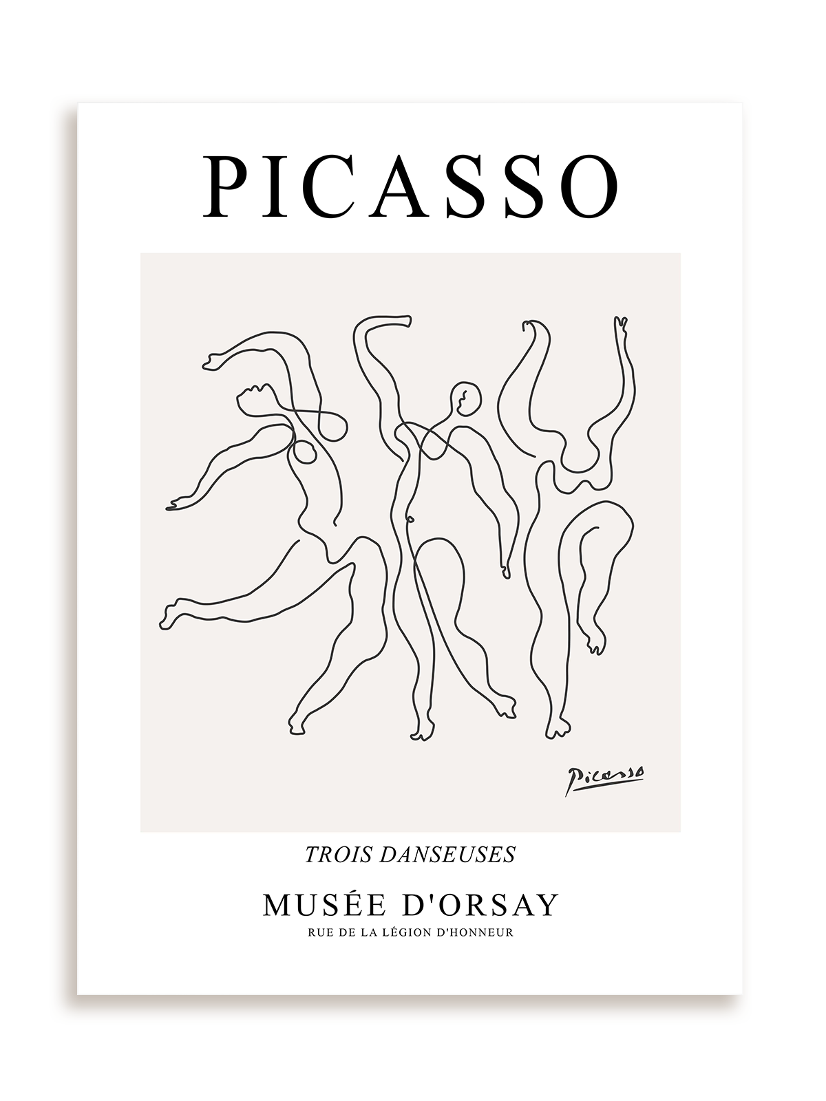 Plakat Picasso Trois danseuses Musée D'orsay bez ramy