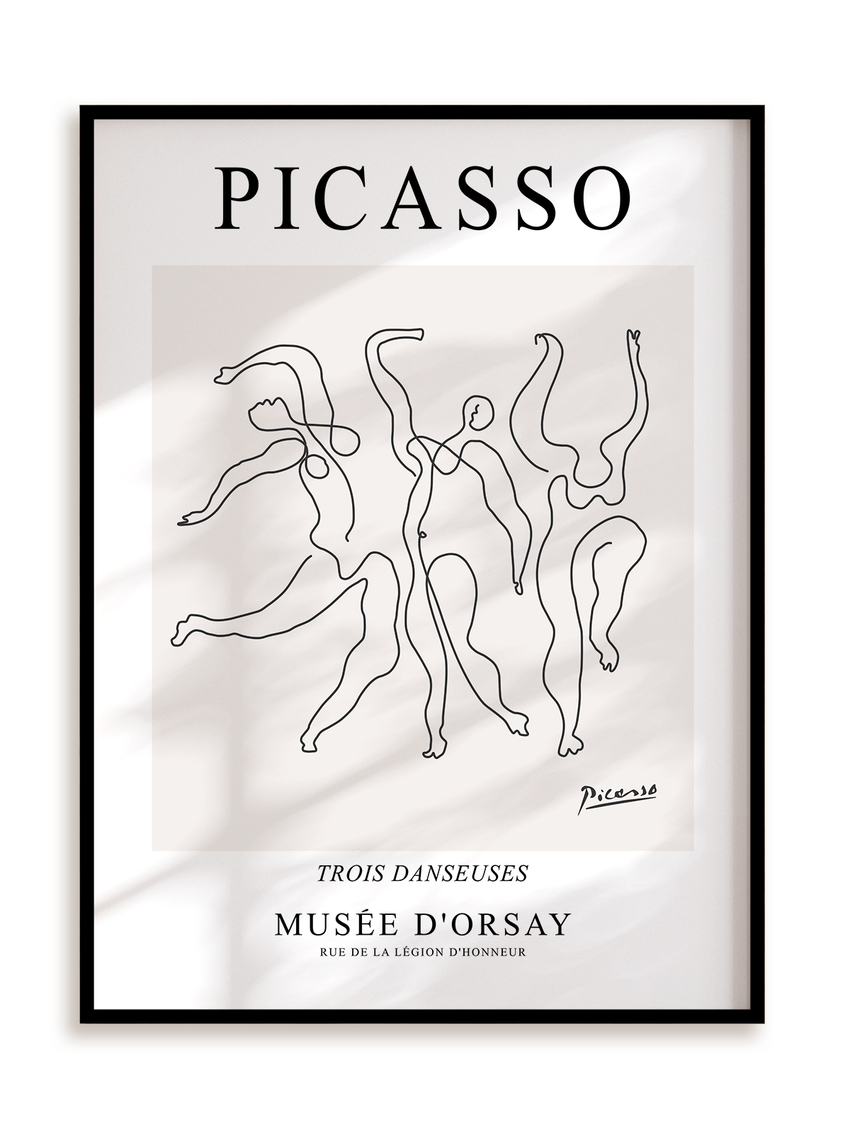 Plakat Picasso Trois danseuses Musée D'orsay w ramie aluminiowej