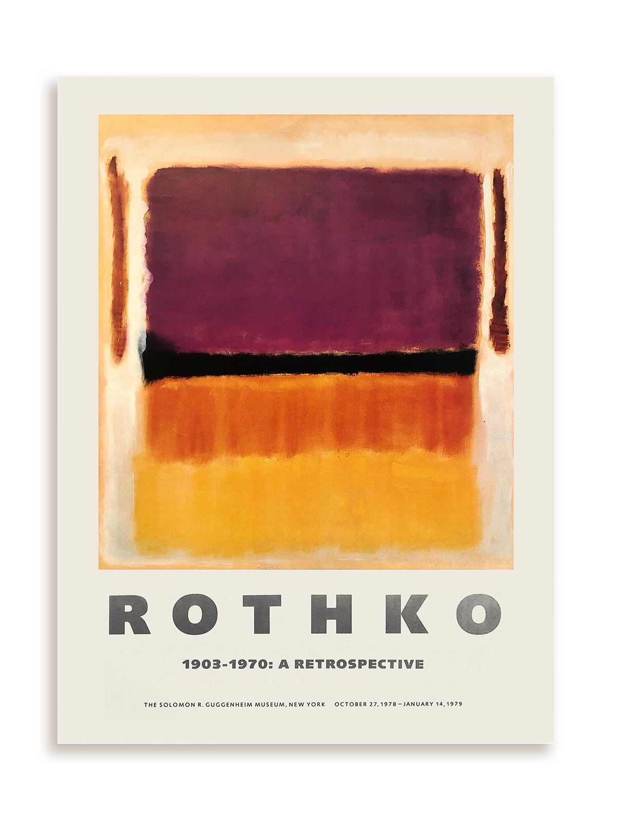 Plakat Rothko 1903-1970: A retrospective bez ramy