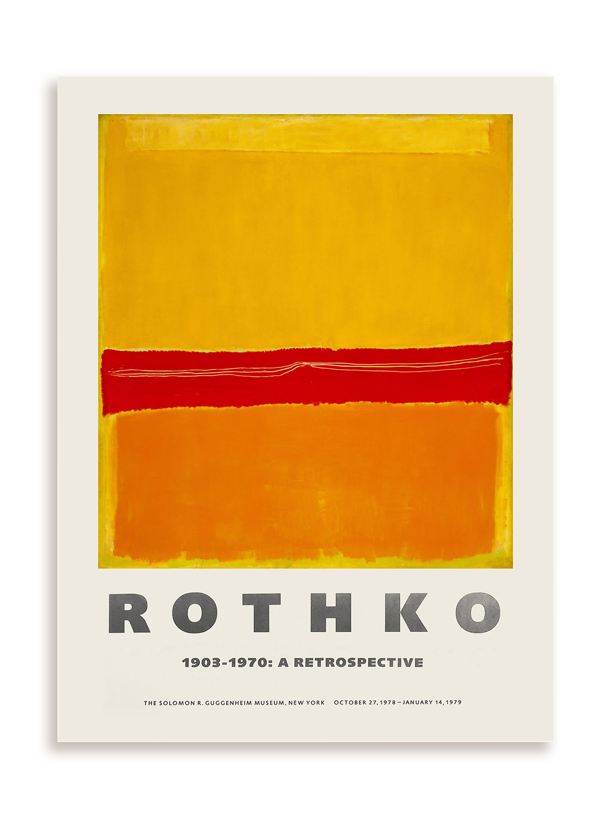 Plakat Rothko - 1903-1970: A retrospective 2 bez ramy