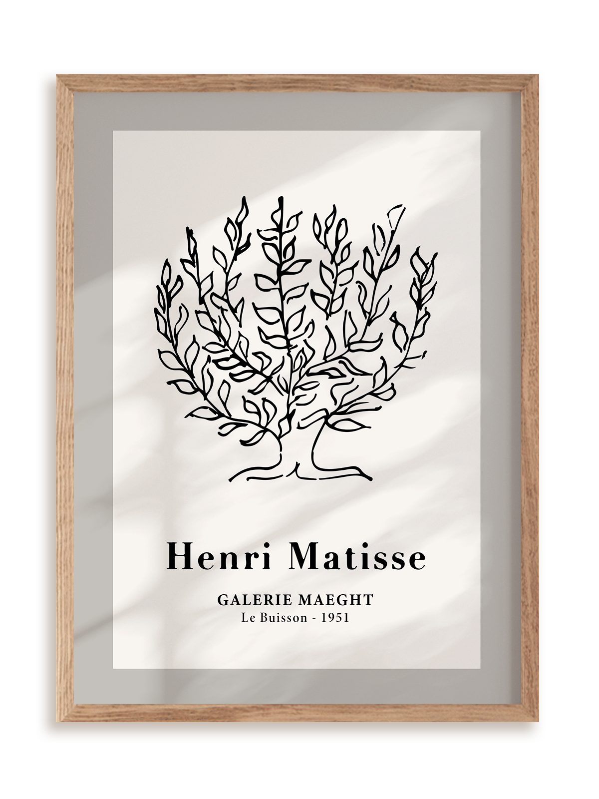 Plakat Matisse Sketch w ramie drewnianej