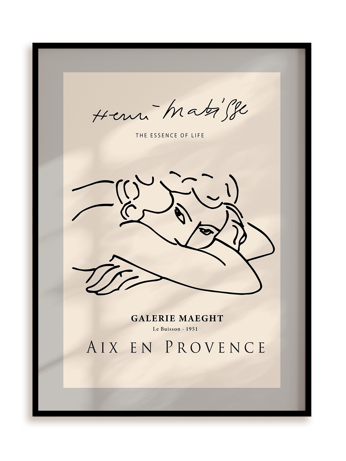 Plakat Matisse Portrait w ramie aluminiowej