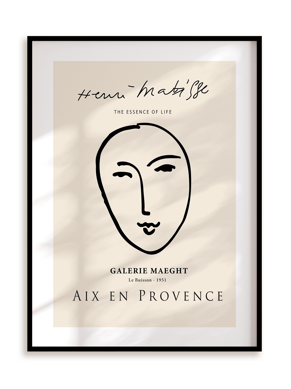 Plakat Matisse Face w ramie aluminiowej