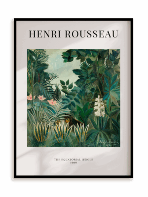 Plakat Henri Rousseau - The Equatorial Jungle w ramie aluminiowej