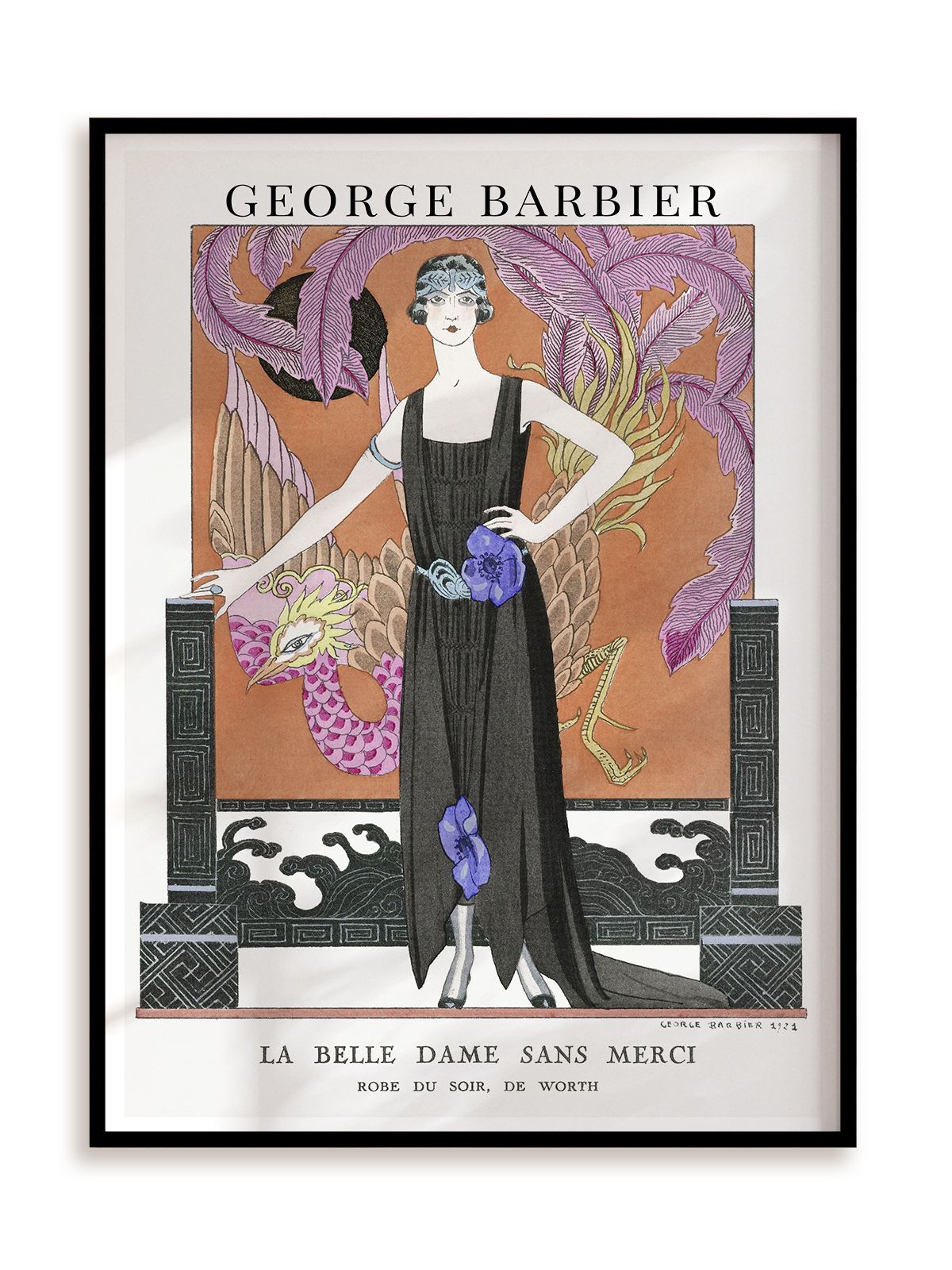 Plakat George Barbier - La belle dame sans merci w ramie aluminiowej