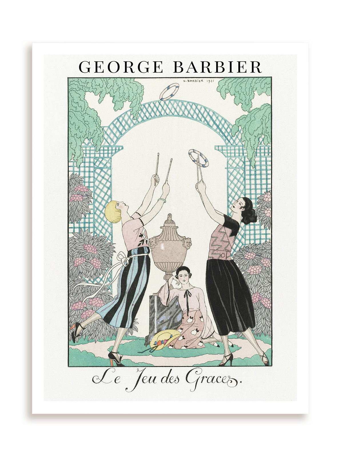 Plakat George Barbier - Le Jeu des Graces bez ramy