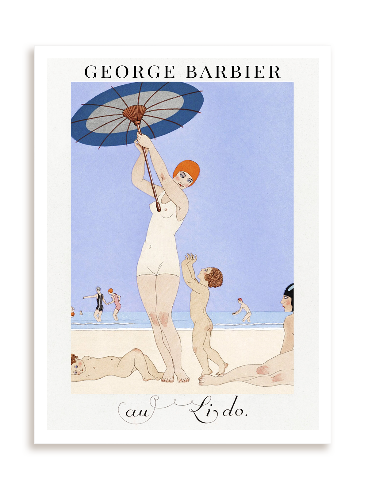 Plakat George Barbier - Au Lido bez ramy