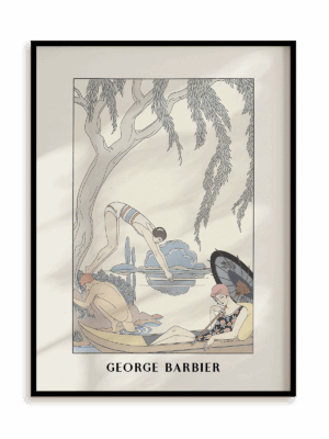 Plakat George Barbier w ramie aluminiowej