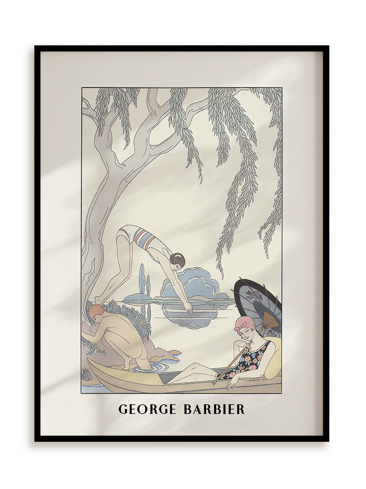 Plakat George Barbier w ramie aluminiowej