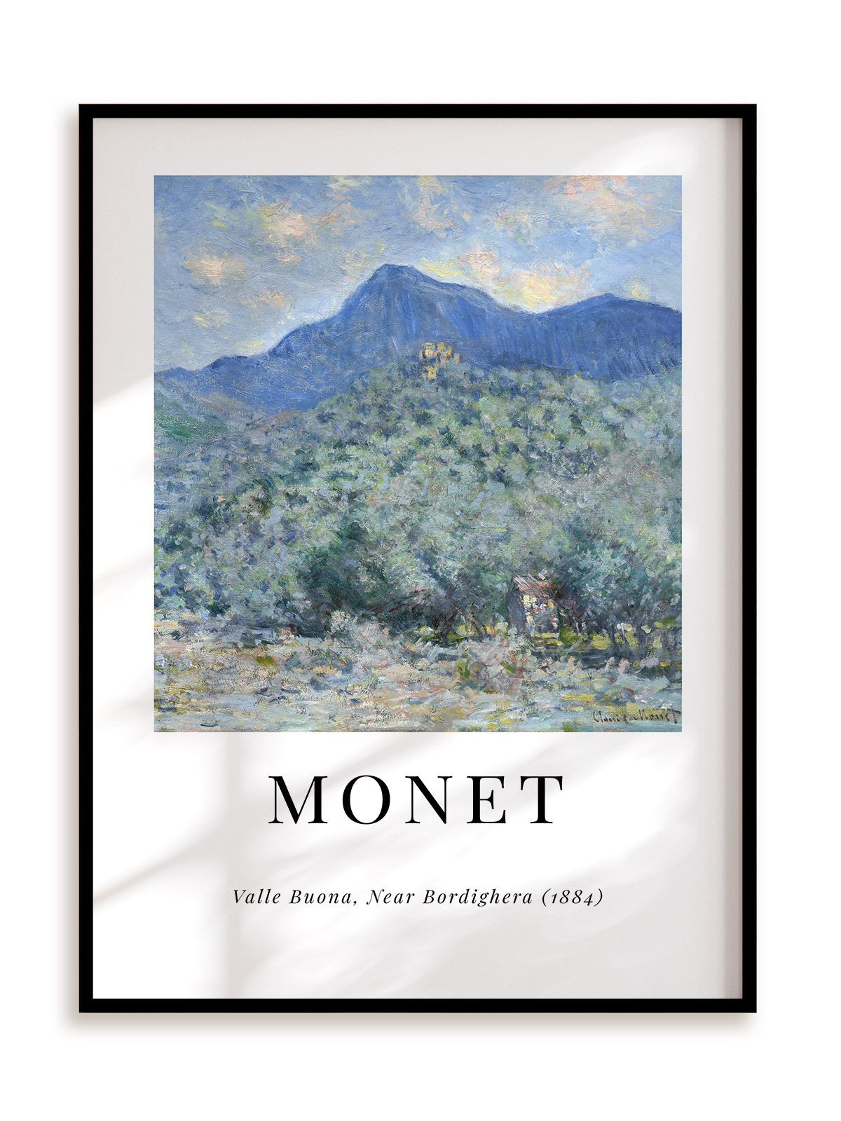 Plakat Monet - Valle Buona w ramie aluminiowej