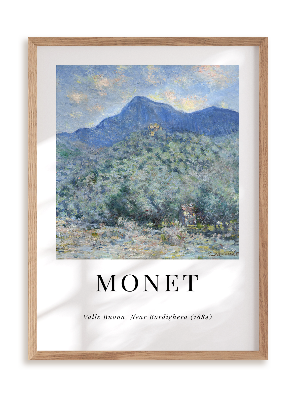 Plakat Monet - Valle Buona w ramie drewnianej