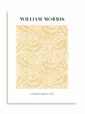 Plakat William Morris - Larkspur pattern bez ramy