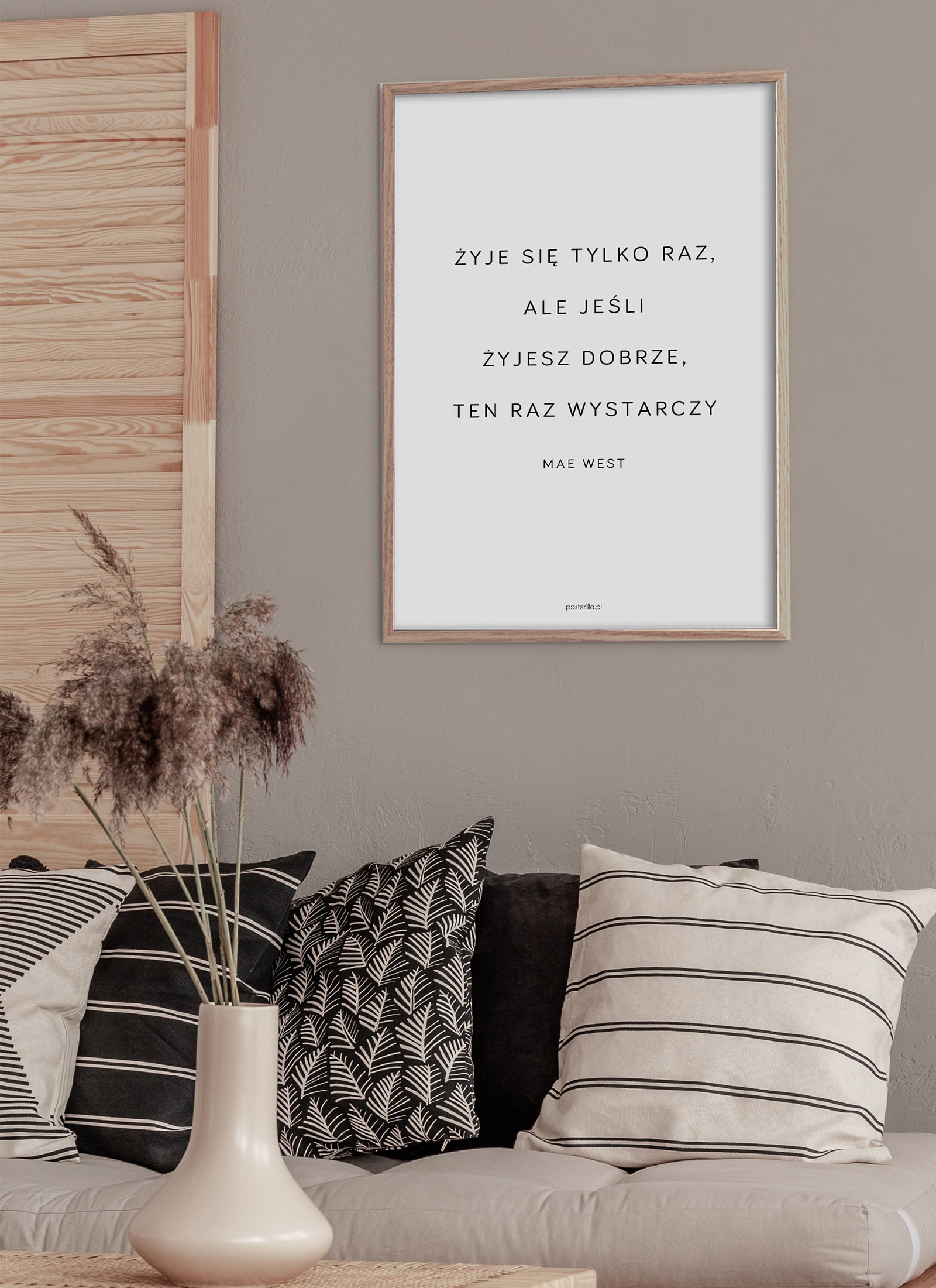 Plakat z Twoim cytatem MInimal bez ramy - obrazek 2