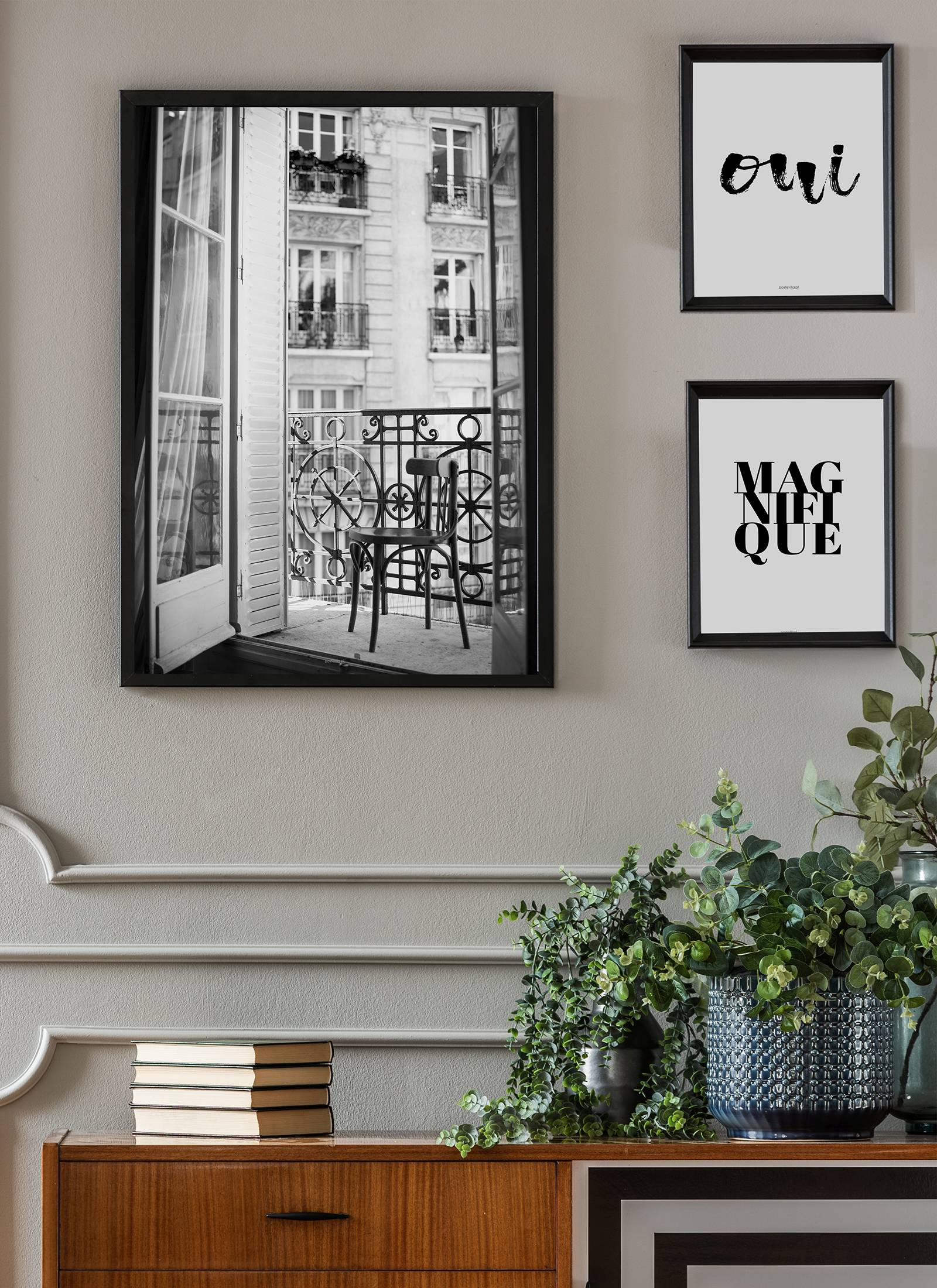Plakat Paryski balkon bez ramy - obrazek 2
