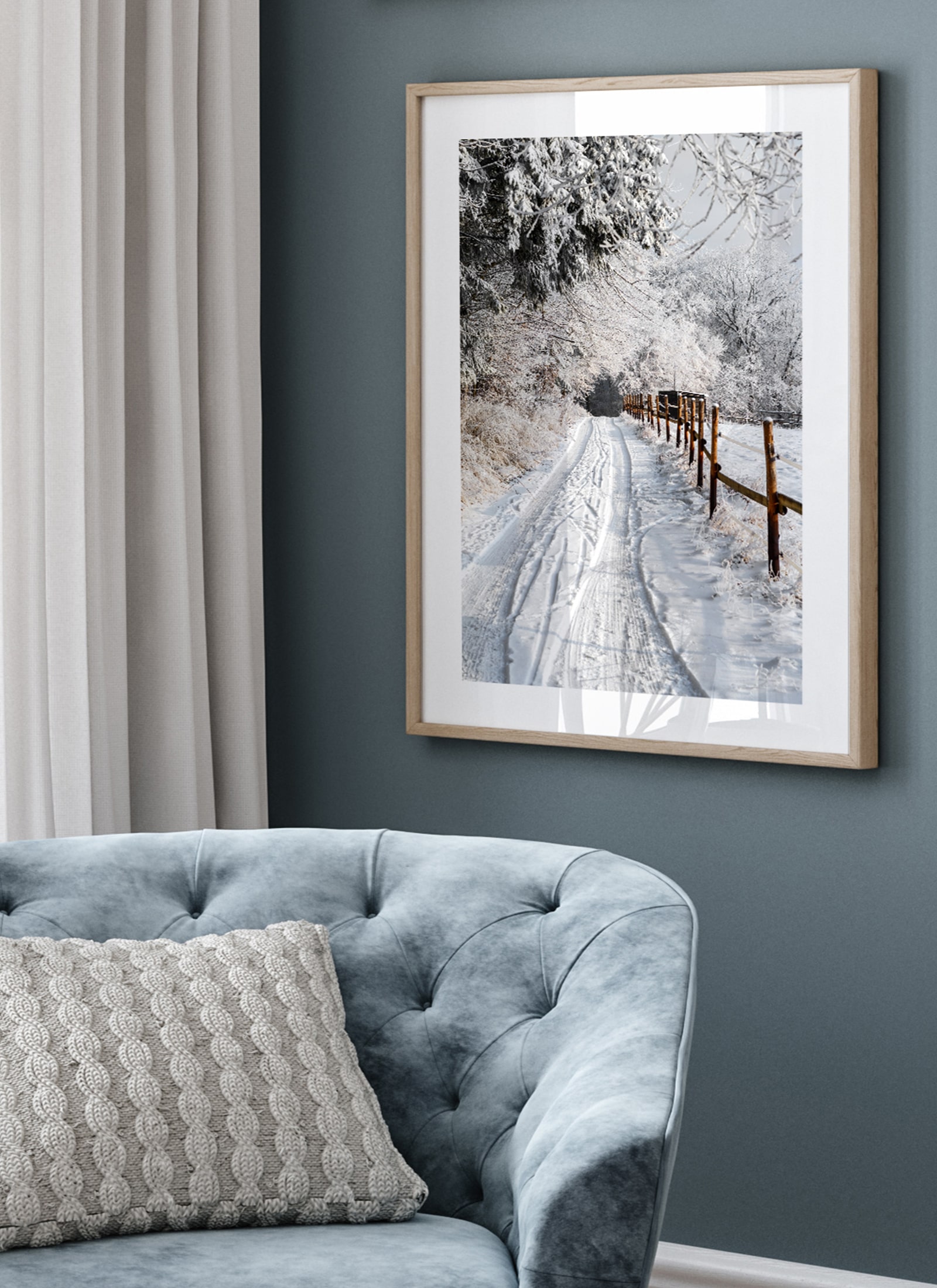 Plakat Ścieżka wśród drzew bez ramy - obrazek 2