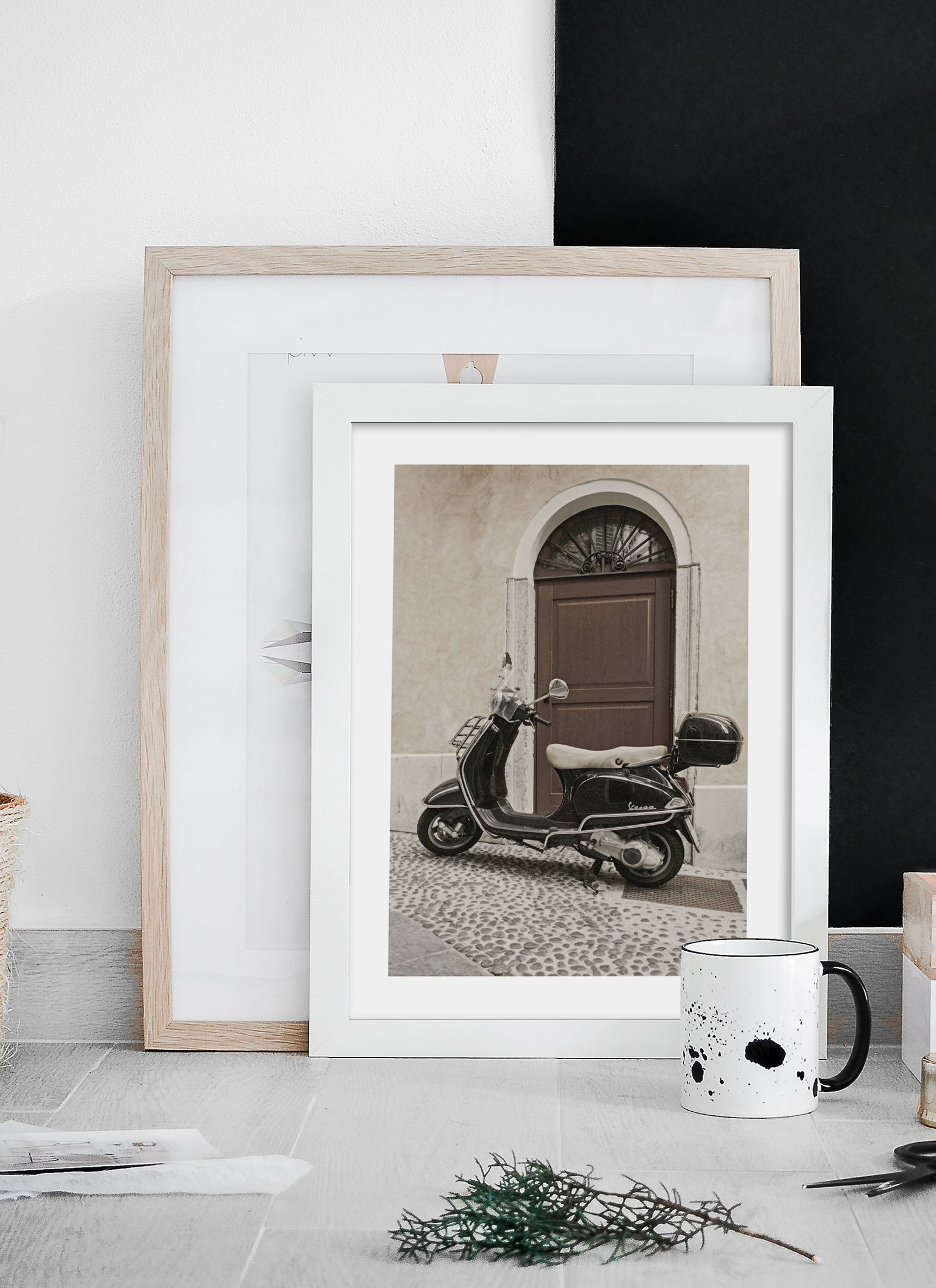 Plakat Vespa siesta bez ramy - obrazek 2