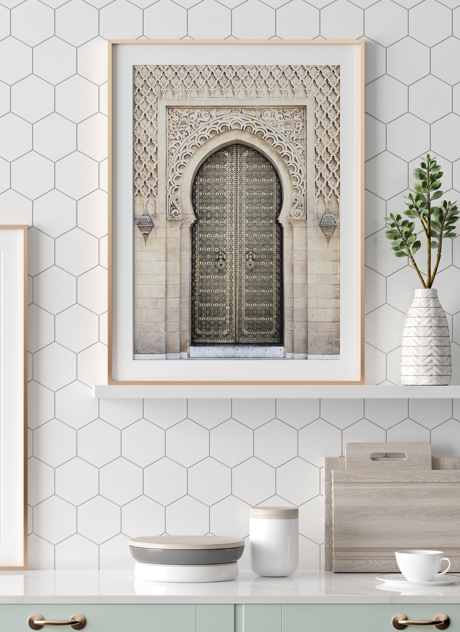 Plakat Orientalne drzwi II bez ramy - obrazek 2