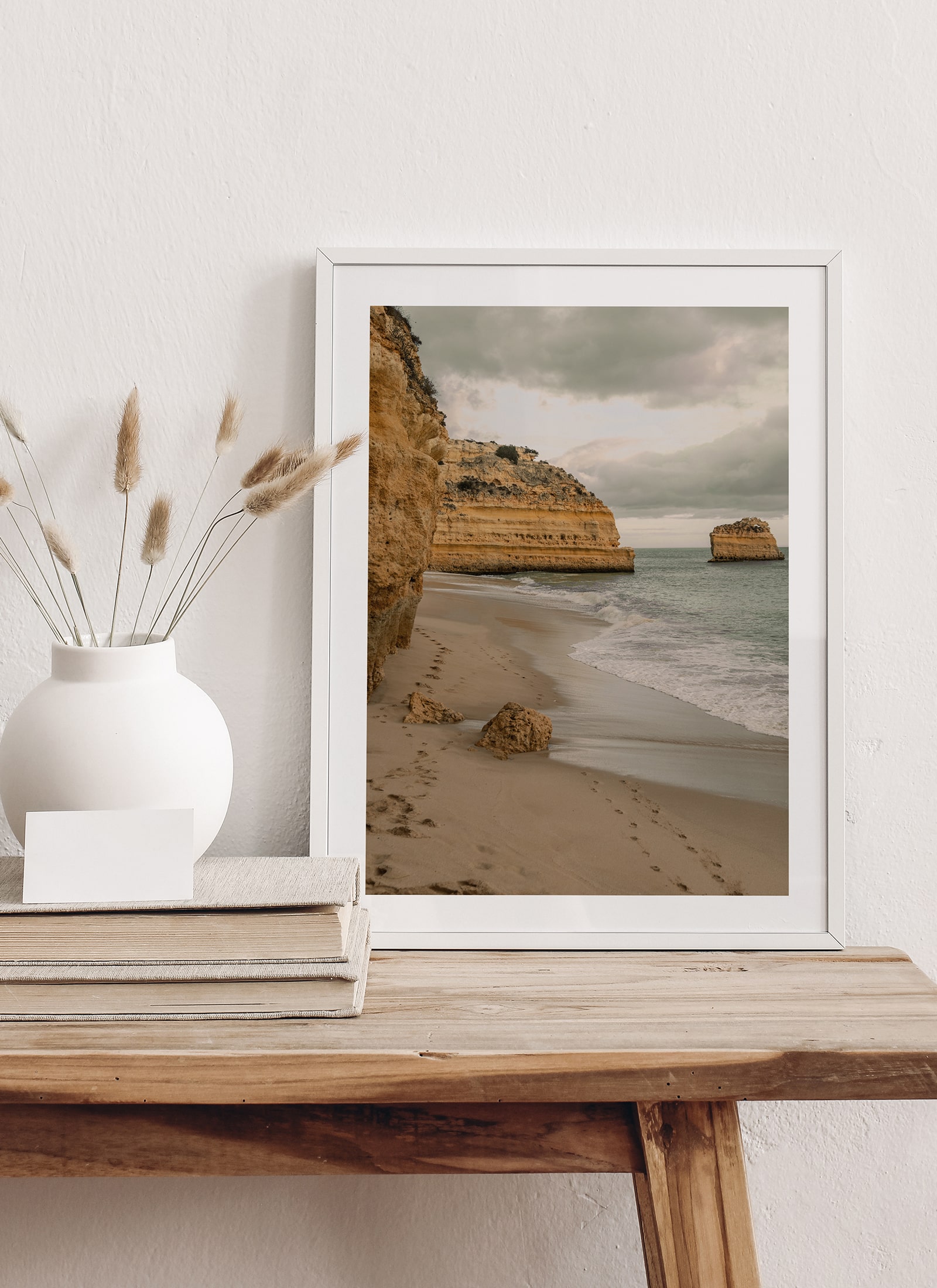 Plakat Portugalska plaża bez ramy - obrazek 2