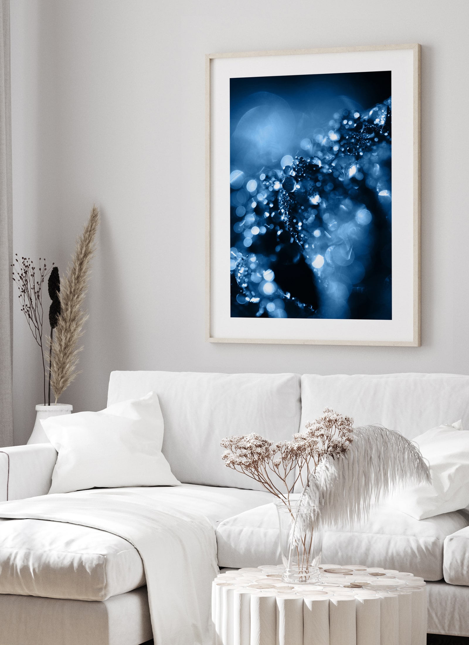 Plakat Blue drops bez ramy - obrazek 2