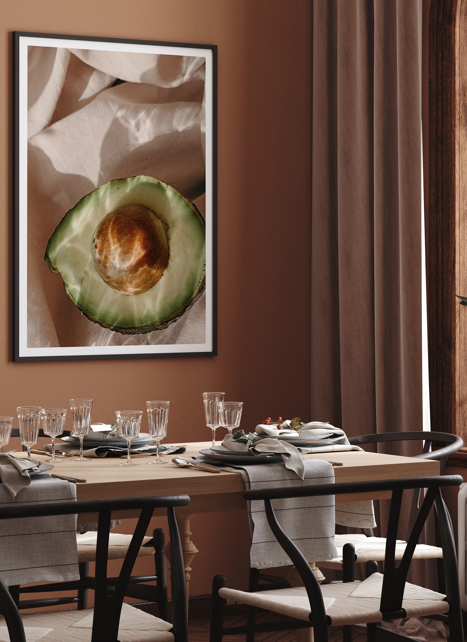 Plakat Soft avocado bez ramy - obrazek 2