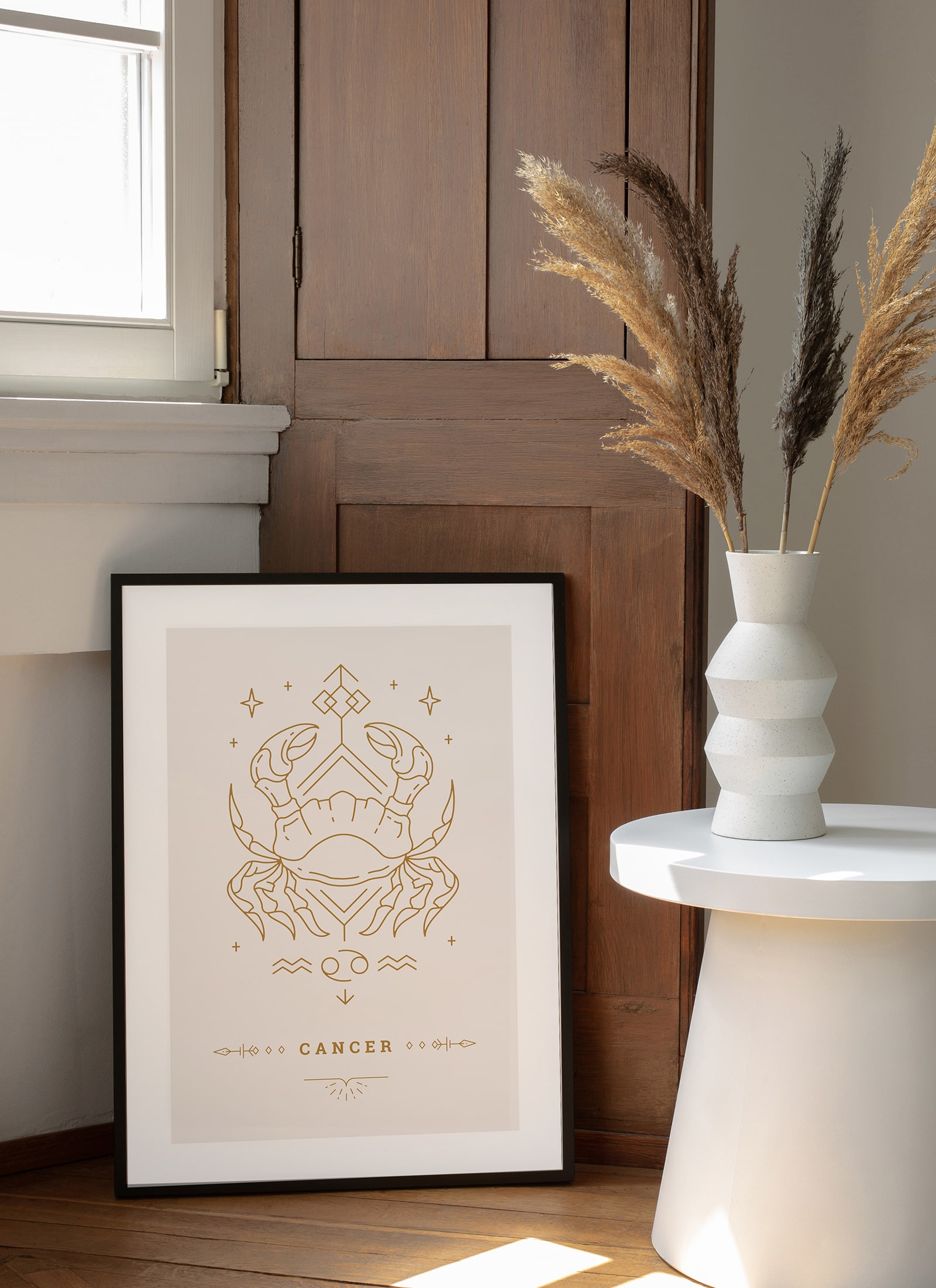 Plakat Stylowy Zodiak: Rak bez ramy - obrazek 2