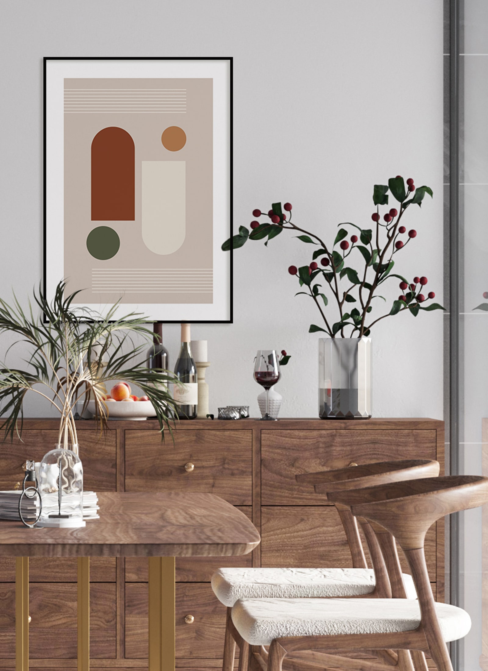 Plakat Mid century modern style III bez ramy - obrazek 2