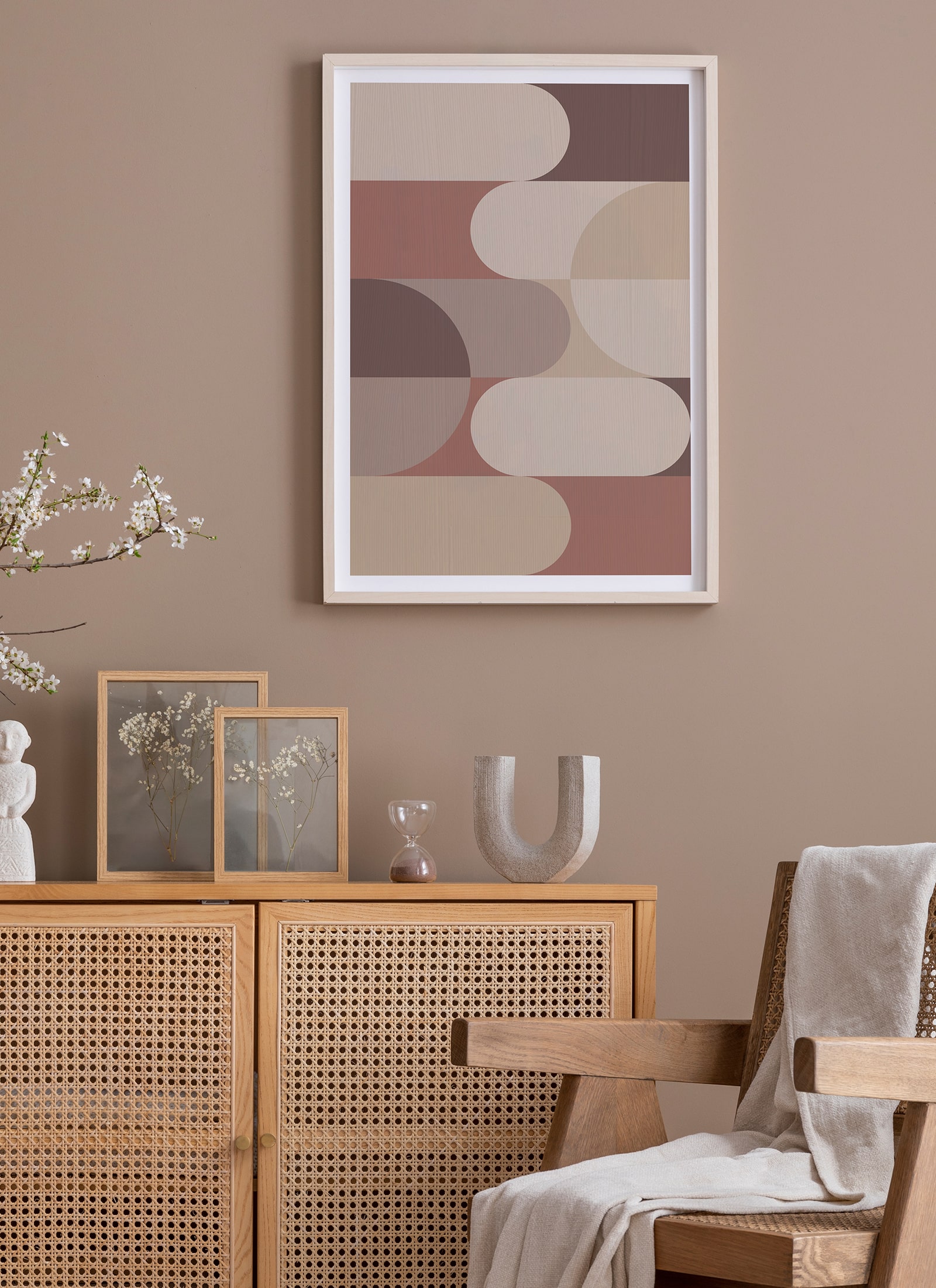 Plakat Mid century pattern II bez ramy - obrazek 2